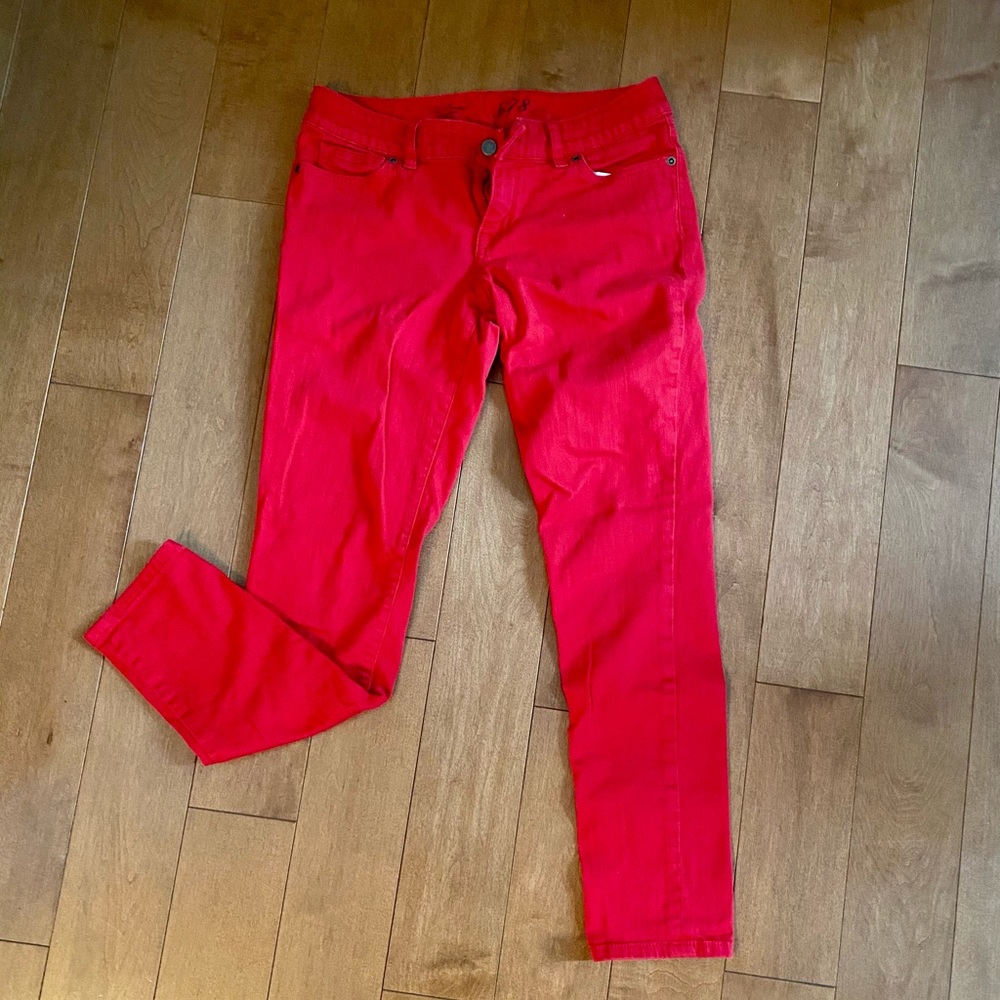 The Limited Poppy Red Jeans